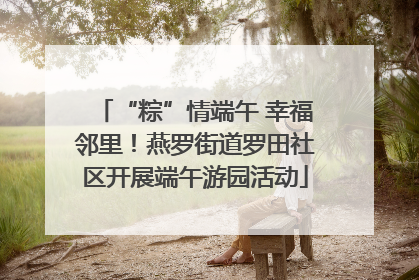 “粽”情端午 幸福邻里！燕罗街道罗田社区开展端午游园活动