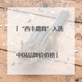 “西丰鹿茸”入选中国品牌价值榜