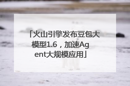 火山引擎发布豆包大模型1.6，加速Agent大规模应用