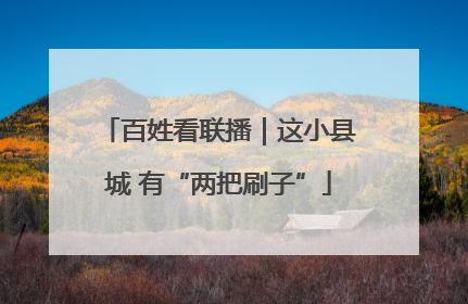 百姓看联播｜这小县城 有“两把刷子”