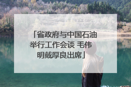 省政府与中国石油举行工作会谈 毛伟明戴厚良出席