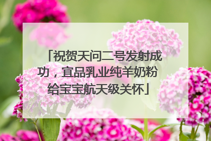 祝贺天问二号发射成功，宜品乳业纯羊奶粉给宝宝航天级关怀