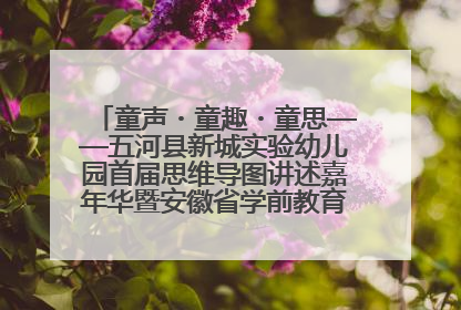 童声・童趣・童思——五河县新城实验幼儿园首届思维导图讲述嘉年华暨安徽省学前教育教研基地园项目阶段性成果展示活动