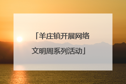 羊庄镇开展网络文明周系列活动