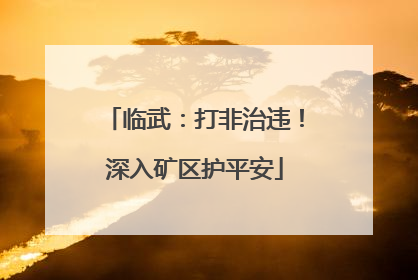 临武：打非治违！深入矿区护平安