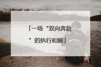 一场“双向奔赴”的执行和解