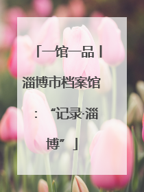 一馆一品丨淄博市档案馆：“记录·淄博”