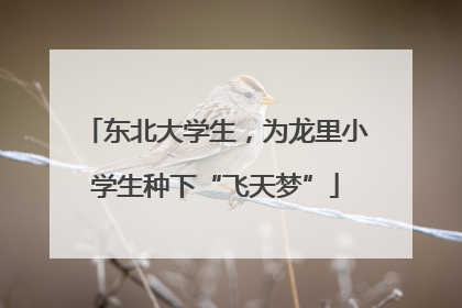 东北大学生，为龙里小学生种下“飞天梦”