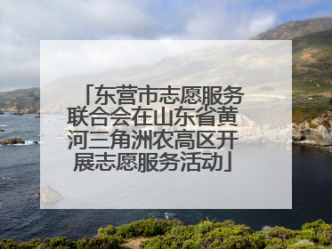 东营市志愿服务联合会在山东省黄河三角洲农高区开展志愿服务活动