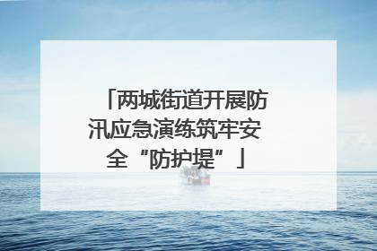 两城街道开展防汛应急演练筑牢安全“防护堤”