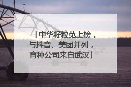中华籽粒苋上榜，与抖音、美团并列，育种公司来自武汉