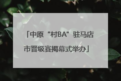 中原“村BA”驻马店市晋级赛揭幕式举办