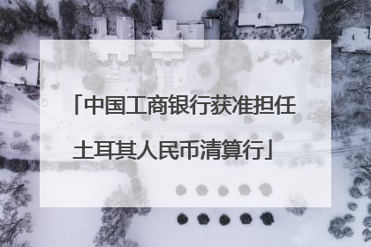 中国工商银行获准担任土耳其人民币清算行