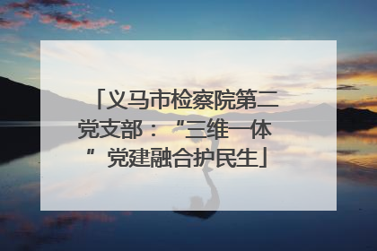 义马市检察院第二党支部：“三维一体”党建融合护民生