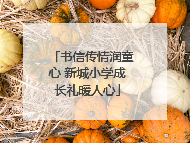 书信传情润童心 新城小学成长礼暖人心