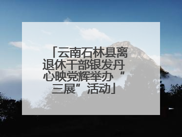 云南石林县离退休干部银发丹心映党辉举办“三展”活动