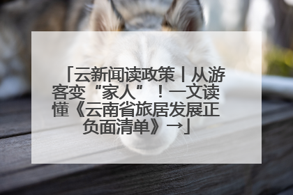 云新闻读政策丨从游客变“家人”！一文读懂《云南省旅居发展正负面清单》→
