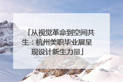 从视觉革命到空间共生：杭州美职毕业展呈现设计新生力量