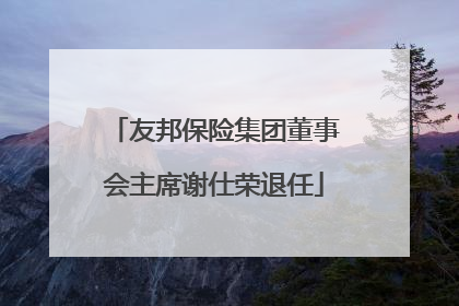 友邦保险集团董事会主席谢仕荣退任