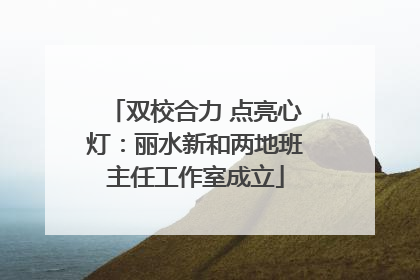 双校合力 点亮心灯：丽水新和两地班主任工作室成立