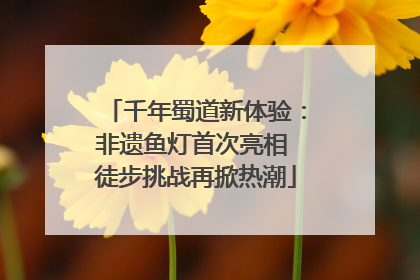 千年蜀道新体验：非遗鱼灯首次亮相 徒步挑战再掀热潮