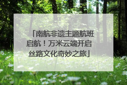 南航非遗主题航班启航！万米云端开启丝路文化奇妙之旅