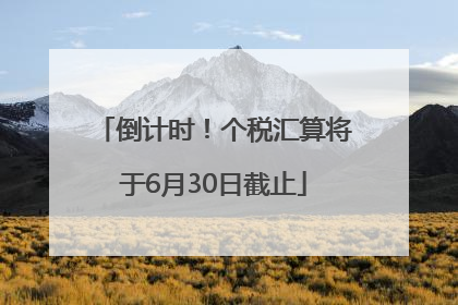 倒计时！个税汇算将于6月30日截止