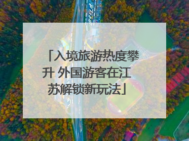 入境旅游热度攀升 外国游客在江苏解锁新玩法