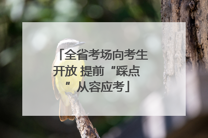 全省考场向考生开放 提前“踩点”从容应考