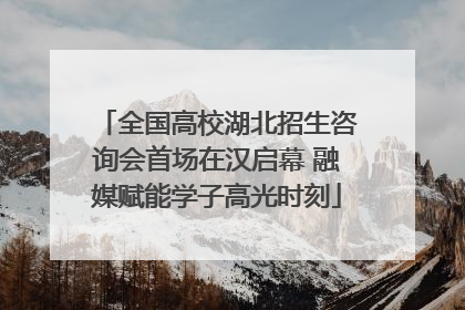 全国高校湖北招生咨询会首场在汉启幕 融媒赋能学子高光时刻