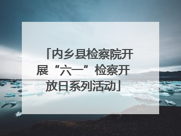 内乡县检察院开展“六一”检察开放日系列活动
