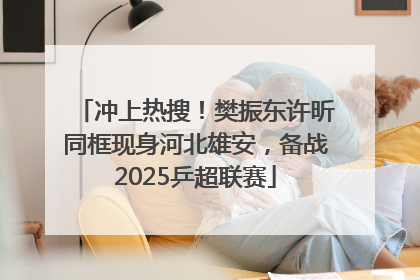 冲上热搜！樊振东许昕同框现身河北雄安，备战2025乒超联赛