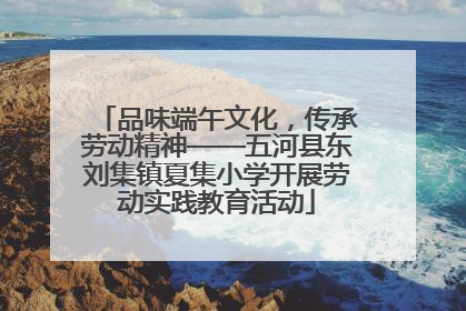 品味端午文化，传承劳动精神——五河县东刘集镇夏集小学开展劳动实践教育活动