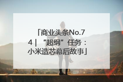 商业头条No.74｜“超纲”任务：小米造芯幕后故事