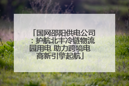国网邵阳供电公司：护航北丰冷链物流园用电 助力跨境电商新引擎起航