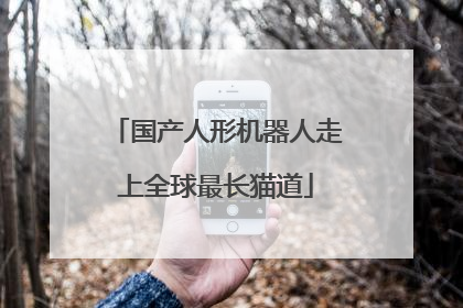 国产人形机器人走上全球最长猫道
