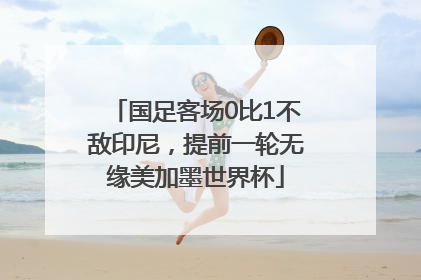 国足客场0比1不敌印尼，提前一轮无缘美加墨世界杯