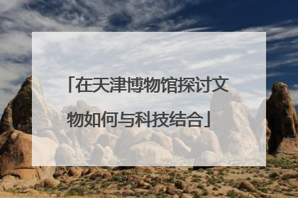 在天津博物馆探讨文物如何与科技结合