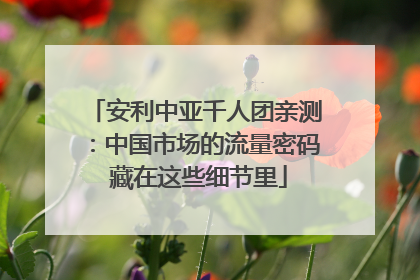 安利中亚千人团亲测：中国市场的流量密码 藏在这些细节里
