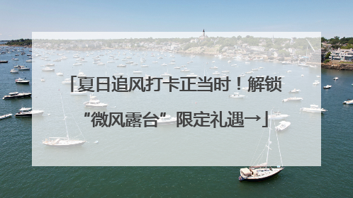 夏日追风打卡正当时！解锁“微风露台”限定礼遇→