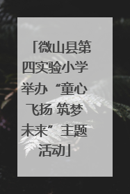 微山县第四实验小学举办“童心飞扬 筑梦未来”主题活动