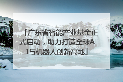 广东省智能产业基金正式启动，助力打造全球AI与机器人创新高地