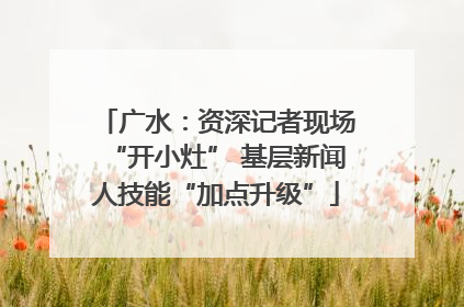 广水：资深记者现场“开小灶” 基层新闻人技能“加点升级”