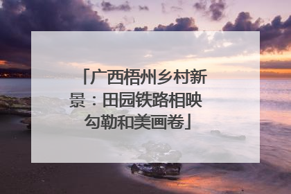 广西梧州乡村新景：田园铁路相映 勾勒和美画卷