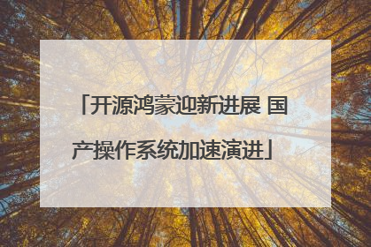开源鸿蒙迎新进展 国产操作系统加速演进
