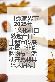 张家界市2025年“文化和自然遗产日”非遗宣传展示暨“非遗购物节”活动在慈利县盛大启幕