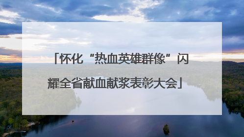 怀化“热血英雄群像”闪耀全省献血献浆表彰大会