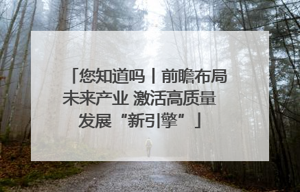 您知道吗丨前瞻布局未来产业 激活高质量发展“新引擎”