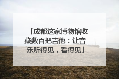 成都这家博物馆收藏数百把吉他：让音乐听得见，看得见