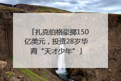 扎克伯格豪掷150亿美元，投资28岁华裔“天才少年”